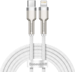 Baseus Cafule câble USB‑C vers Lightning 2 m, PD 20 W, blanc