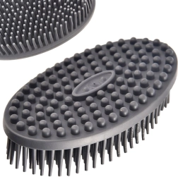 Éponge brosse en silicone double face pour vaisselle et massage ORION