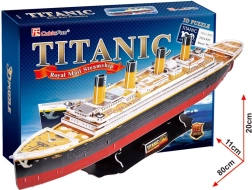 CubicFun puzzle 3D Titanic – grand modèle, 113 pièces