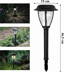Lot de 10 lanternes de jardin LED solaires à planter