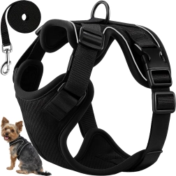 Harnais anti-traction Purlov Guard pour chien et chat avec laisse, taille S - 1 pièce