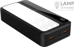 Batterie externe avec lampe REBELTEC P20 LCD PD, 20000 mAh