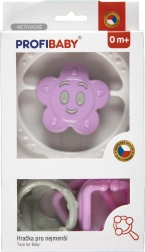 Ensemble de hochets – chaîne et étoile/fleur, colorés