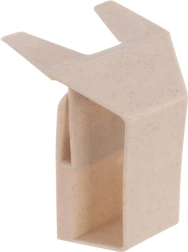 Support pour lait et jus en brique beige - 1 pièce