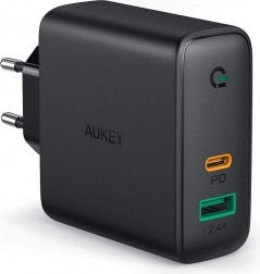 Chargeur secteur AUKEY PA-D3 2×USB avec Power Delivery 60 W