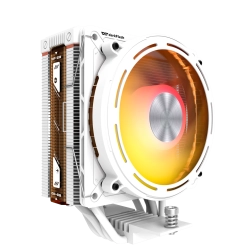 Refroidisseur CPU actif DarkFlash E400 blanc avec écran LED et ARGB
