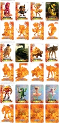 Cartes de collection laminées BRAINROT – édition italienne