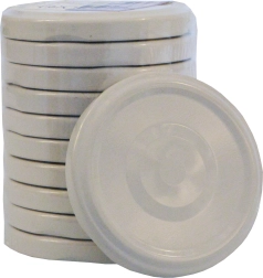 Couvercles TWIST 66 blancs – couvercles à vis pour bocaux (10 pcs)