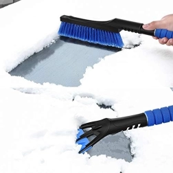 Grande brosse avec grattoir à neige et à glace pour voiture