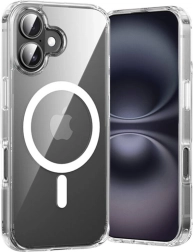 Coque transparente Vention pour iPhone 16 avec MagSafe