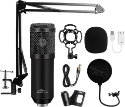 Microphone de studio avec accessoires Media-Tech