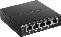 Switch DGS-1005P 5xGbE (4xPoE+ 60W)