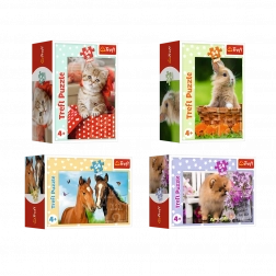 Minipuzzle 54 pièces avec des bébés animaux