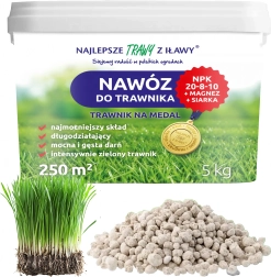 Engrais gazon complexe NPK 20-8-10, granulés 5 kg