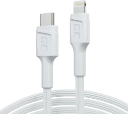 PowerStream câble USB‑C vers Lightning 1 m MFI, PD, blanc