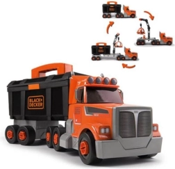Tracteur 3en1 Black+Decker avec Outils et Grue