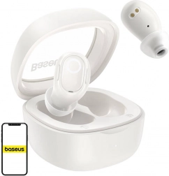 Écouteurs sans fil Baseus Bowie WM02 TWS avec Bluetooth 5.3 – blanc