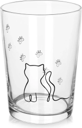 Verre avec motif de chat 500 ml