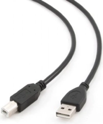 Câble USB 2.0 AM–BM 1 m, noir