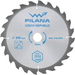 Lame de scie PILANA 250 mm, 24 dents, WZ, SK