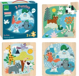 Puzzle en bois Animaux du monde