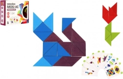 Mosaïque en bois triangles