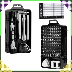 Kit de tournevis de précision 120 en 1 avec embouts magnétiques et accessoires