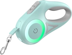 Laisse automatique LED pour animaux de compagnie - Verte, 3 m