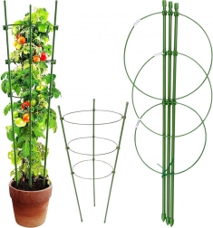 Support circulaire en métal pour plantes