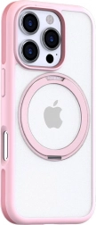 Torras Ostand R Fusion étui pour iPhone 16 Pro Max rose