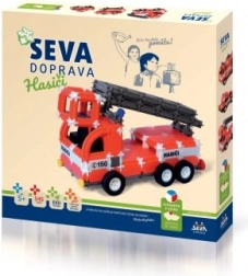 Seva Transport – Pompiers, coffret de construction 545 pièces