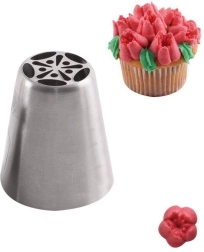 Douille pâtissière russe tulipe en acier inoxydable