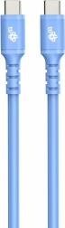 Câble USB C - USB C bleu en silicone 1m