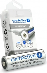Batterie rechargeable EverActive 18500 Li‑ion 3,7 V 2100 mAh USB‑C