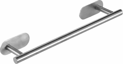 Support de serviette argenté 40 cm