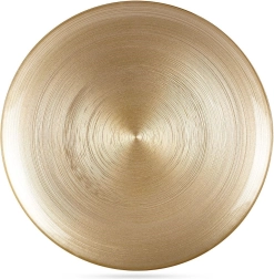 Assiette plate en verre doré 32,5 cm