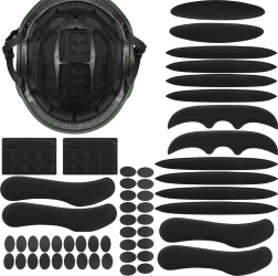 Coussins de rechange pour casque de cyclisme Trizand 54 pcs noirs