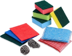 Kit d'éponges et d'accessoires de nettoyage pour la cuisine Ulta Clean - 11 pièces