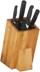 Support à couteaux en bambou avec insert universel