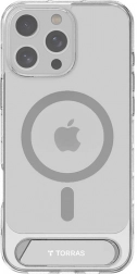 Coque magnétique transparente TORRAS Pstand avec béquille pour iPhone 16 Pro Max