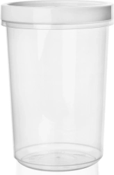 Conteneur alimentaire rond avec joint, couvercle à vis 1,6 l