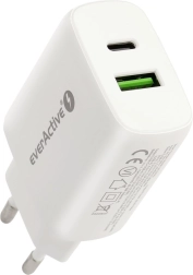 Chargeur USB/USB-C 25W blanc