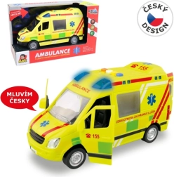 Ambulance à piles avec voix tchèque 1:16