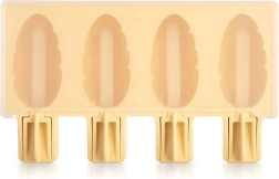 Moule en silicone pour esquimaux avec couvercle jaune