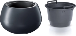 Cache-pot avec insert HEOS 37 cm – anthracite