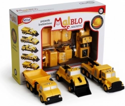 MalBlo véhicules de construction magnétiques pour enfants