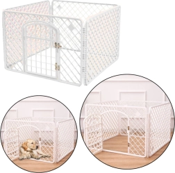 Cage Pliable Pour Chiens Et Chats Avec Portes Sécurisées, 90 cm x 60 cm x 60 cm