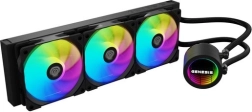 refroidissement liquide CPU GENESIS Hydria 360 ARGB, noir