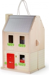 Maison en bois pliable avec accessoires BIGJIGS TOYS