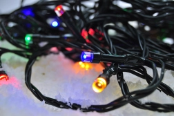 Guirlande de Noël LED d’extérieur Solight avec 50 diodes, 5 m, multicolore